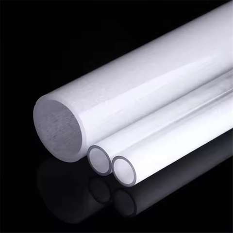 Tubo de aquecimento de s&iacute;lica fundida branco leitoso com di&acirc;metro de 0,5-600 mm