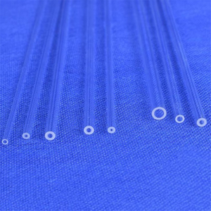 Capilar de s&iacute;lice fundida transparente de 0,5 a 20 mm de di&aacute;metro