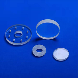 透明カットスロット石英ガラス板