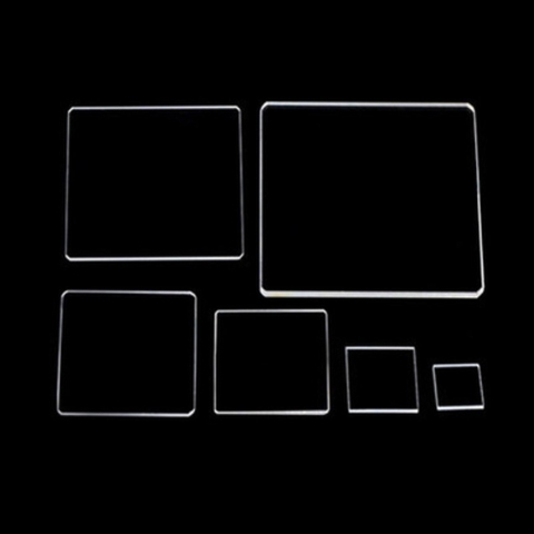 Placas lisas de vidro de quartzo com 0,5-30 mm de espessura