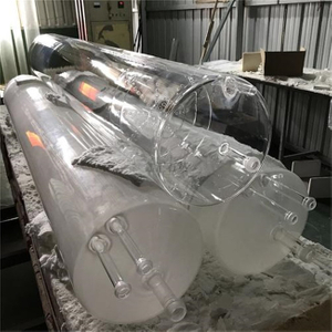 Трубка из плавленого кварцевого стекла сверхбольшого диаметра