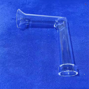 Transparentes, gebogenes Labor-Quarzglasrohr