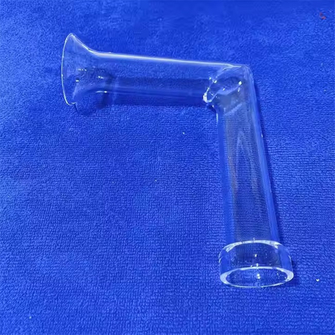 Transparante gebogen laboratoriumkwartsglazen buis