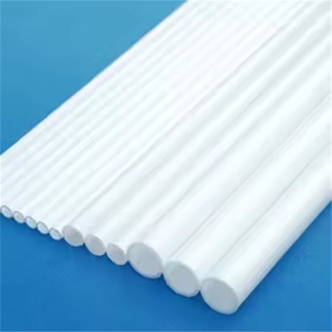Tubo in vetro di silice fusa bianco opaco