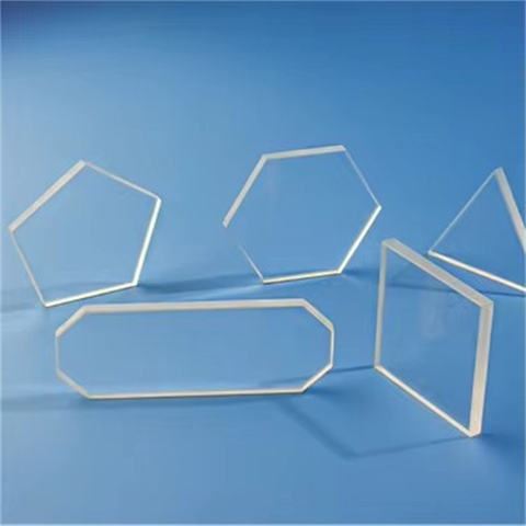 1-800mm形状の光学的に透明な石英板