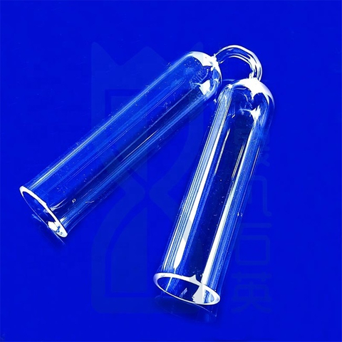 Tube en verre de silice fondue enduit