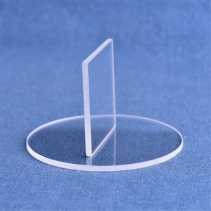 Placa de vidro de quartzo óptica transparente de alta pureza