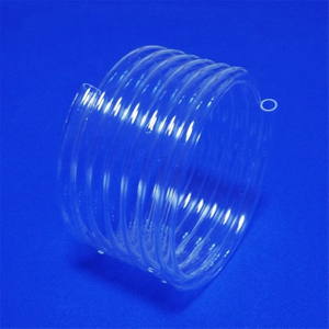 Tubo a spirale al quarzo trasparente da 200 mm