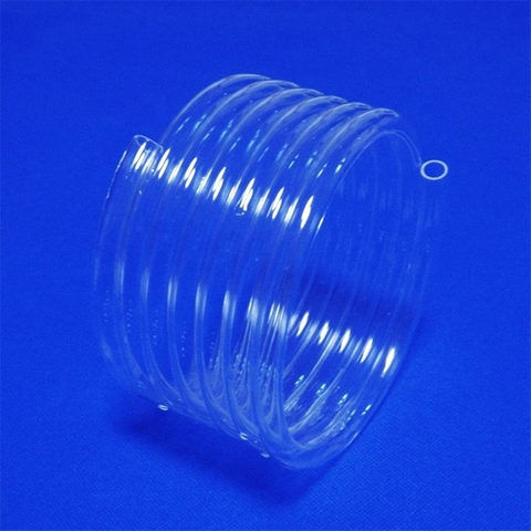 Tubo espiral de cuarzo transparente de 200 mm