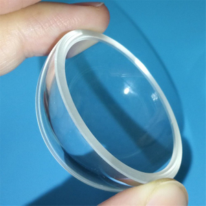 Optische koepellens van kwartsglas