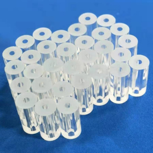 Tube de quartz cylindrique fondu personnalis&eacute; &agrave; paroi &eacute;paisse