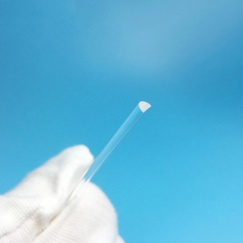 Halfgeleider chemisch genezen halfronde kwarts staaf