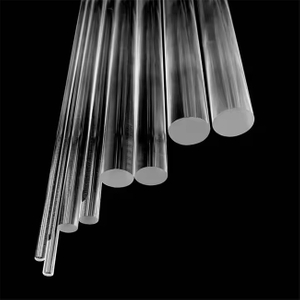 Haste &oacute;ptica transparente de quartzo com di&acirc;metro externo 5-600mm