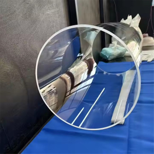 أنبوب كوارتز أسطواني بقطر كبير 100-1000 مم