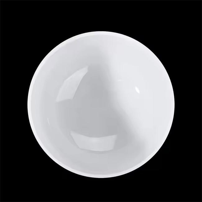 Cadinho de quartzo branco leitoso de alta pureza
