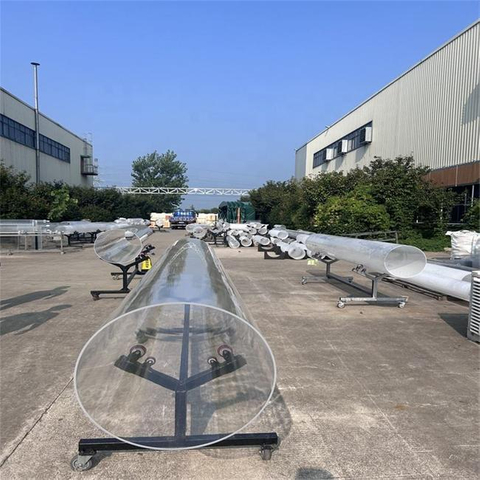 대형 OD 200-5000mm 투명 고투과율 석영 튜브